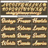 Custom Olive White-Gold Authentic Salute To Service Baseball Jersey