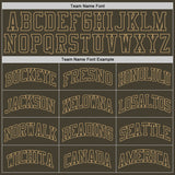 Custom Olive Olive-Old Gold Authentic Throwback Salute To Service  Basketball Jersey