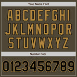 Custom Olive Black-Old Gold Authentic Salute To Service Baseball Jersey