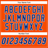 Custom Orange Royal-White Authentic Baseball Jersey