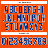 Custom Orange Royal-White Authentic Sleeveless Baseball Jersey