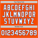 Custom Orange White-Royal Authentic Baseball Jersey
