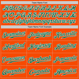 Custom Orange Kelly Green-White Authentic Baseball Jersey