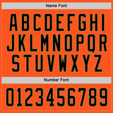 Custom Orange Black-Old Gold Hockey Jersey
