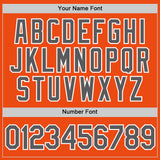 Custom Orange Steel Gray-White Performance T-Shirt