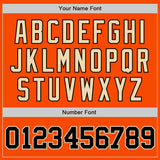 Custom Orange Black-City Cream Authentic Baseball Jersey