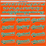 Custom Orange Kelly Green-White Authentic Baseball Jersey