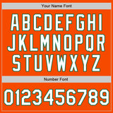 Custom Orange White-Kelly Green Authentic Baseball Jersey