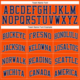 Custom Orange Navy-Gray Authentic Throwback Basketball Jersey
