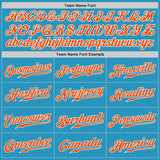 Custom Panther Blue Orange-White Authentic Baseball Jersey