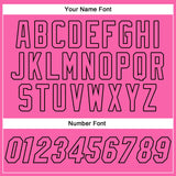Custom Pink Pink-Black Authentic Baseball Jersey