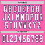 Custom Pink White-Royal Hockey Jersey