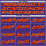 Custom Purple Red-Gold Authentic Baseball Jersey