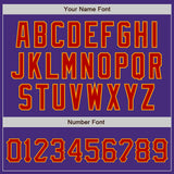 Custom Purple Red-Gold Authentic Baseball Jersey