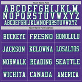 Custom Purple Kelly Green-White Mesh Authentic Football Jersey