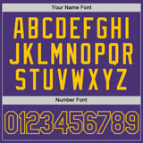 Custom Purple Purple-Gold Performance T-Shirt