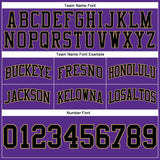 Custom Purple Black-Old Gold Authentic Throwback Basketball Shorts