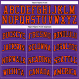 Custom Purple Orange-Black Authentic Throwback Basketball Jersey