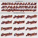 Custom White Navy Pinstripe Navy-Orange Authentic Raglan Sleeves Baseball Jersey