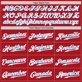 Custom Red White-Light Blue Authentic Baseball Jersey