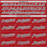 Custom Red Steel Gray-White Authentic Baseball Jersey