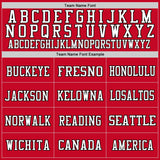 Custom Red Black-White Mesh Authentic Football Jersey