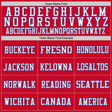 Custom Red Royal-White Mesh Authentic Football Jersey