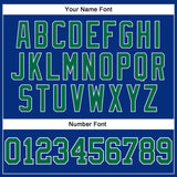 Custom Royal Kelly Green-White Authentic Sleeveless Baseball Jersey