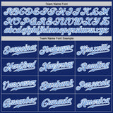 Custom Royal Light Blue Pinstripe Light Blue-White Authentic Baseball Jersey