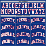 Custom Royal White-Red Authentic Throwback Basketball Jersey