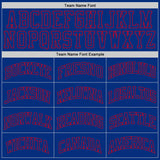 Custom Royal Royal-Red Authentic Throwback Basketball Jersey