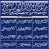 Custom Royal Royal-White Authentic Baseball Jersey