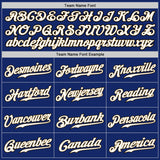 Custom Royal White Old Gold-Black Authentic Baseball Jersey