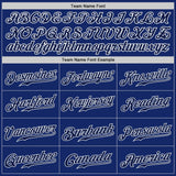 Custom Royal Navy-White Authentic Baseball Jersey