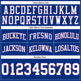 Custom Royal White-Purple Authentic Throwback Basketball Shorts