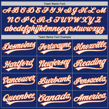 Custom Royal White-Orange Authentic Baseball Jersey
