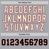 Custom Gray Black-Maroon Authentic Throwback Basketball Jersey
