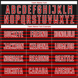 Custom Black Red-White Sublimation Soccer Uniform Jersey