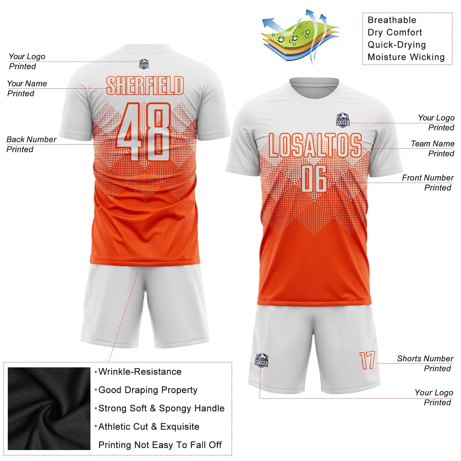 Full sublimated Soccer Uniforms, Jerseys & Shorts for Men