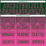 Custom Pink Green Sublimation Soccer Uniform Jersey