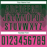 Custom Pink Green Sublimation Soccer Uniform Jersey