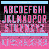 Custom Black Pink-Light Blue Two-Button Unisex Softball Jersey