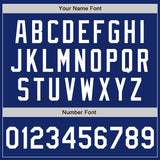 Custom Royal White Two-Button Unisex Softball Jersey