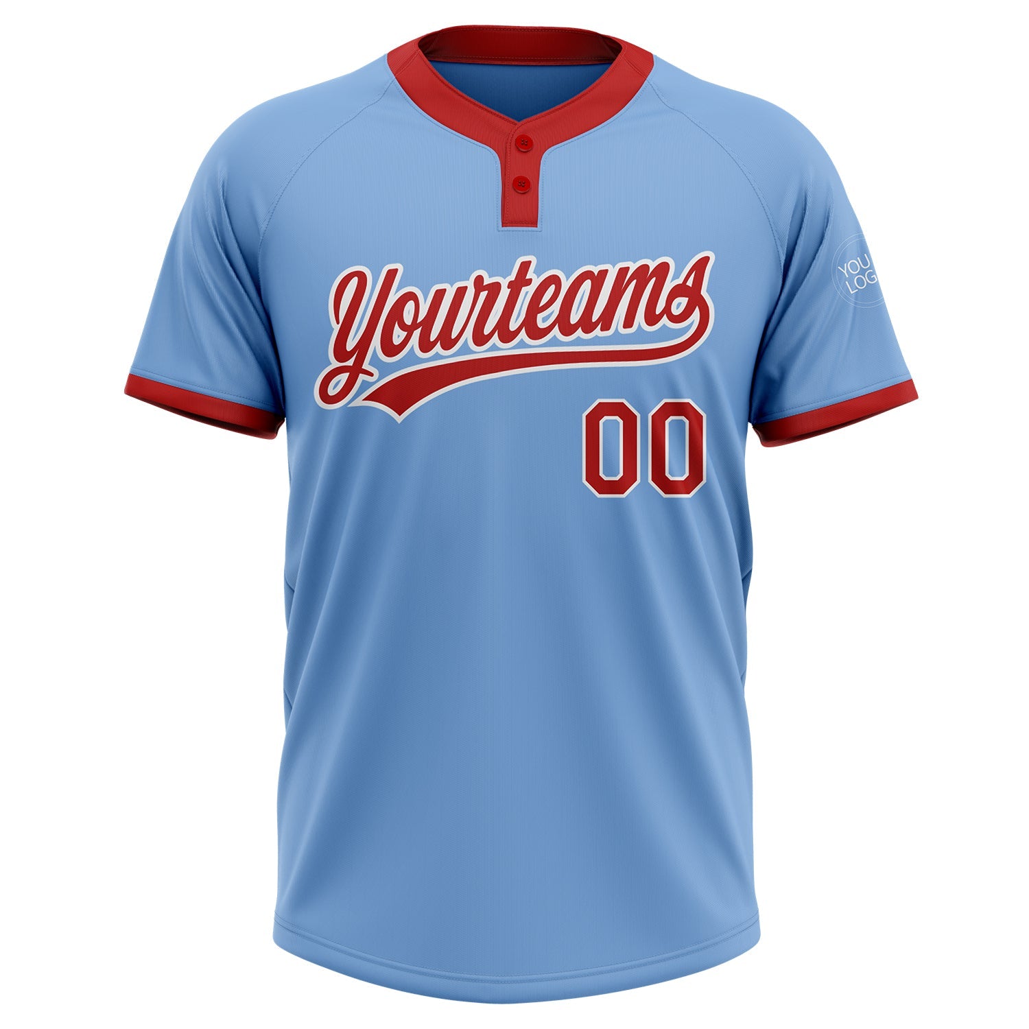 Red white and sales blue softball jerseys