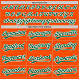 Custom Orange Kelly Green-White Two-Button Unisex Softball Jersey
