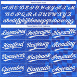 Custom Royal White-Navy Two-Button Unisex Softball Jersey