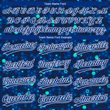 Custom Navy Royal-Light Blue Two-Button Unisex Softball Jersey