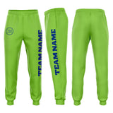 Custom Neon Green Royal Fleece Jogger Sweatpants