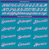 Custom Teal Purple-White Authentic Throwback Basketball Jersey