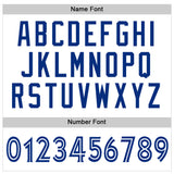 Custom White White-Royal Mesh Authentic Football Jersey